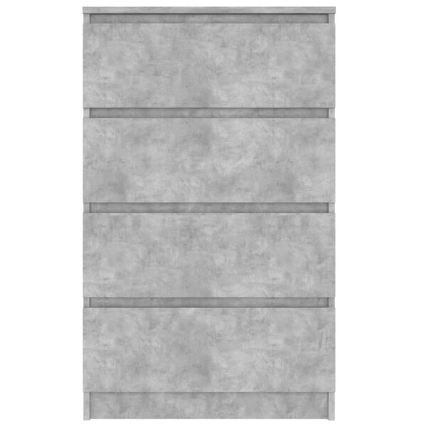 vidaXL Συρταριέρα Γκρι Σκυροδέματος 60x35x98,5 εκ. Επεξεργασμένο Ξύλο