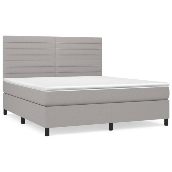 vidaXL &Kappa;&rho;&epsilon;&beta;ά&tau;&iota; Boxspring &mu;&epsilon; &Sigma;&tau;&rho;ώ&mu;&alpha; &Alpha;&nu;. &Pi;&rho;ά&sigma;&iota;&nu;&omicron; 160x200&epsilon;&kappa; &Upsilon;&phi;&alpha;&sigma;&mu;ά&tau;&iota;&nu;&omicron;