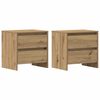 vidaXL Κομοδίνο 2 pcs Artisan Oak 45 x 34 x 44,5 εκ Επεξεργασμένο ξύλο