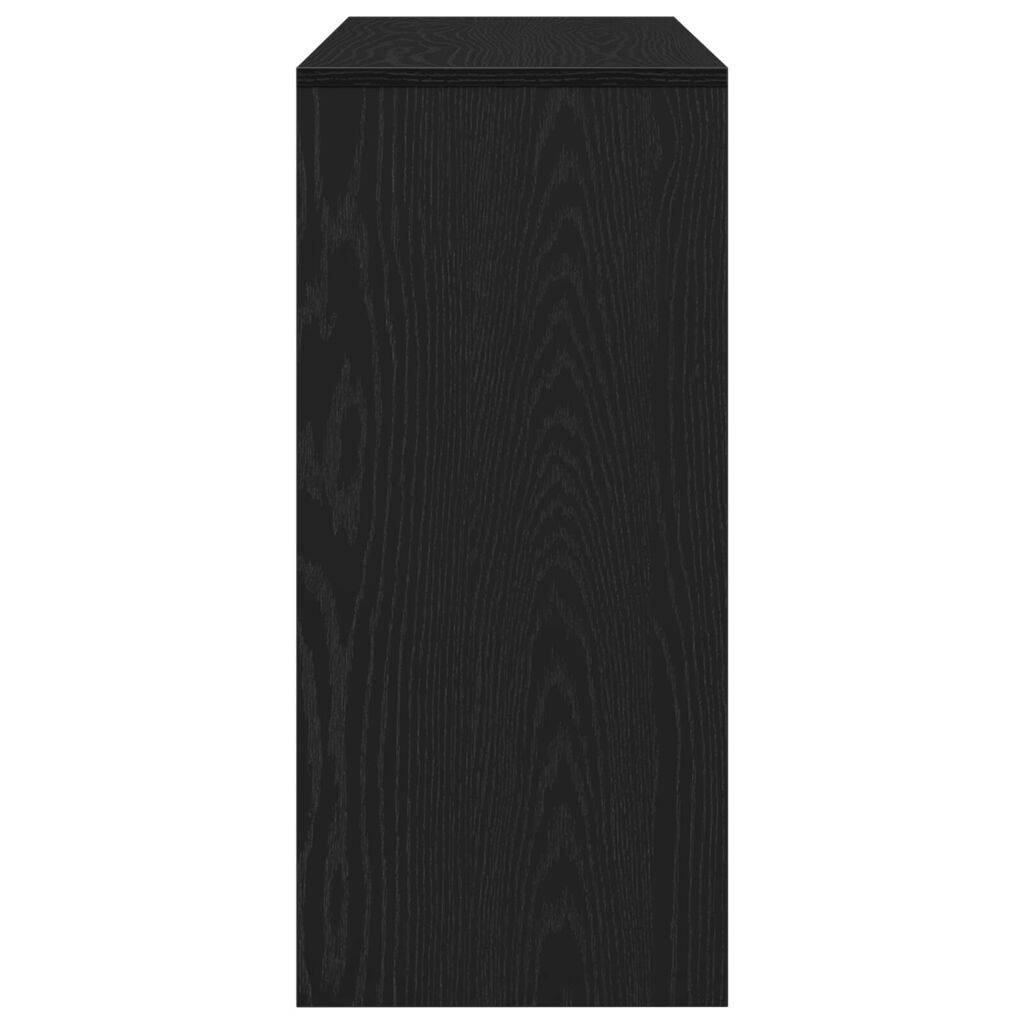 vidaXL Μαύρο Ξύλινο Τραπέζι Κονσόλας - 100x35x76.5 εκ - Επεξεργασμένο Ξύλο