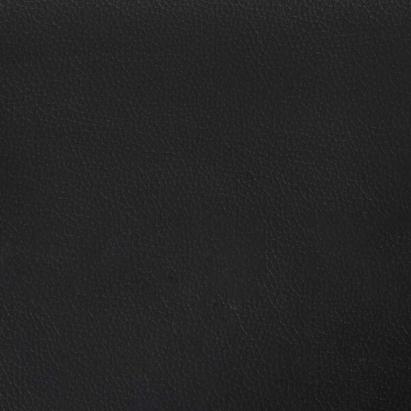 vidaXL Οθωμανικό κρεβάτι με στρώμα Μαύρο 120x190 cm Faux Leather