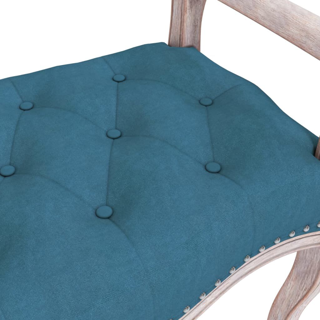 vidaXL Πάγκος Μπλε 110x45x60 εκ. Βελούδινος