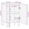 vidaXL Ντουλάπι Μπάνιου 38x33,5x58 εκ. από Μασίφ Ξύλο Μάνγκο