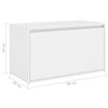 vidaXL Έπιπλο Χολ / Εισόδου Λευκό 80 x 40 x 45 εκ. από Επεξ. Ξύλο