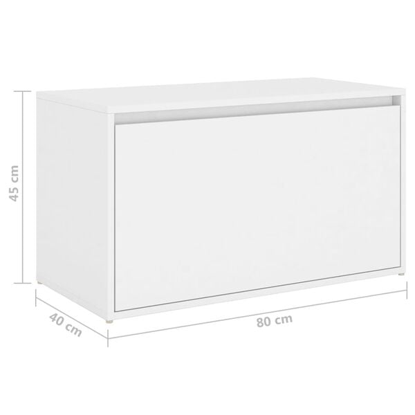vidaXL Έπιπλο Χολ / Εισόδου Λευκό 80 x 40 x 45 εκ. από Επεξ. Ξύλο