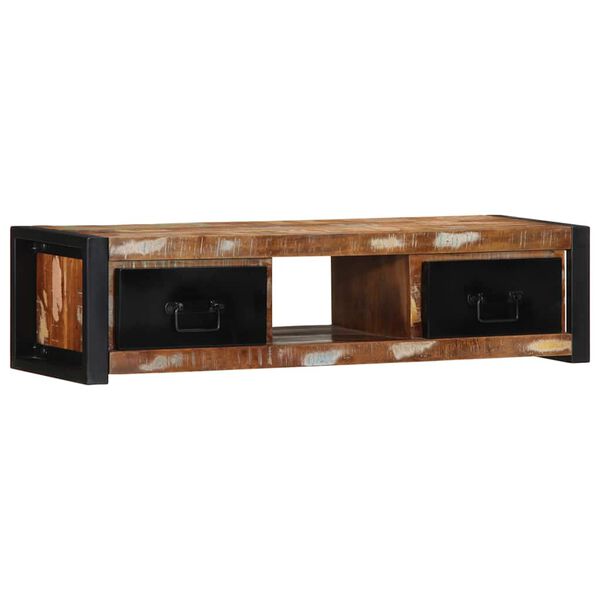 ντουλάπι τηλεόρασης vidaXL 100x30x25 cm από μασίφ ξύλο αναγεννημένο
