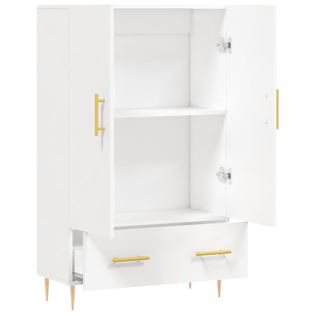 vidaXL Ντουλάπα Λευκή 69,5 x 31 x 115 εκ. από Επεξεργασμένο Ξύλο