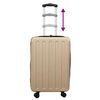 vidaXL Βαλίτσα με κλειδαριά Μπρονζέ 34 x 23 x 55.5 εκ. ΑΒΣ Πλαστικό
