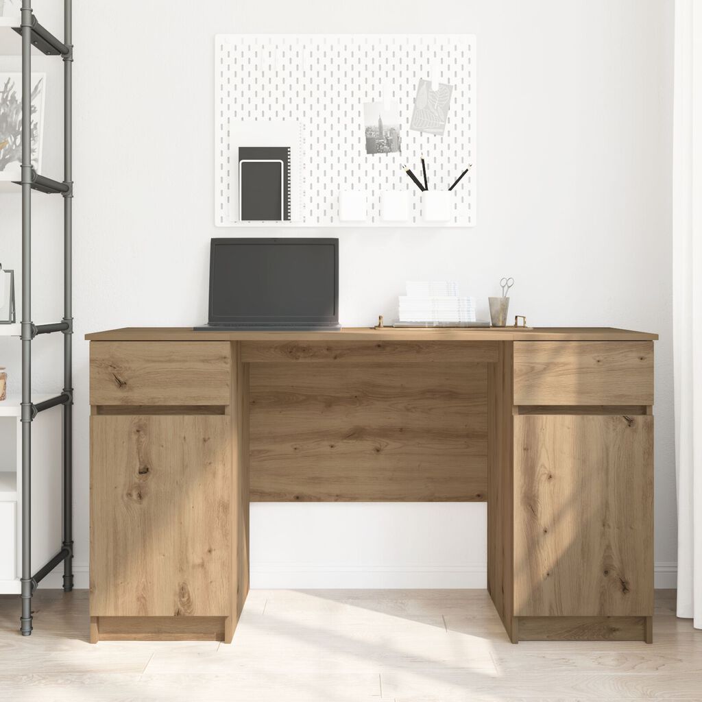 vidaXL Γραφείο Artisan Oak 140x49x76 εκ. Επεξεργασμένο ξύλο