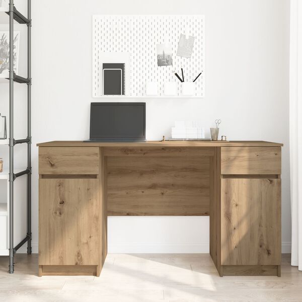 vidaXL Γραφείο Artisan Oak 140x49x76 εκ. Επεξεργασμένο ξύλο