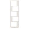 vidaXL Βιβλιοθήκη/Διαχωριστικό Χώρου Λευκό 51x25x163,5 εκ. Μασίφ Πεύκο