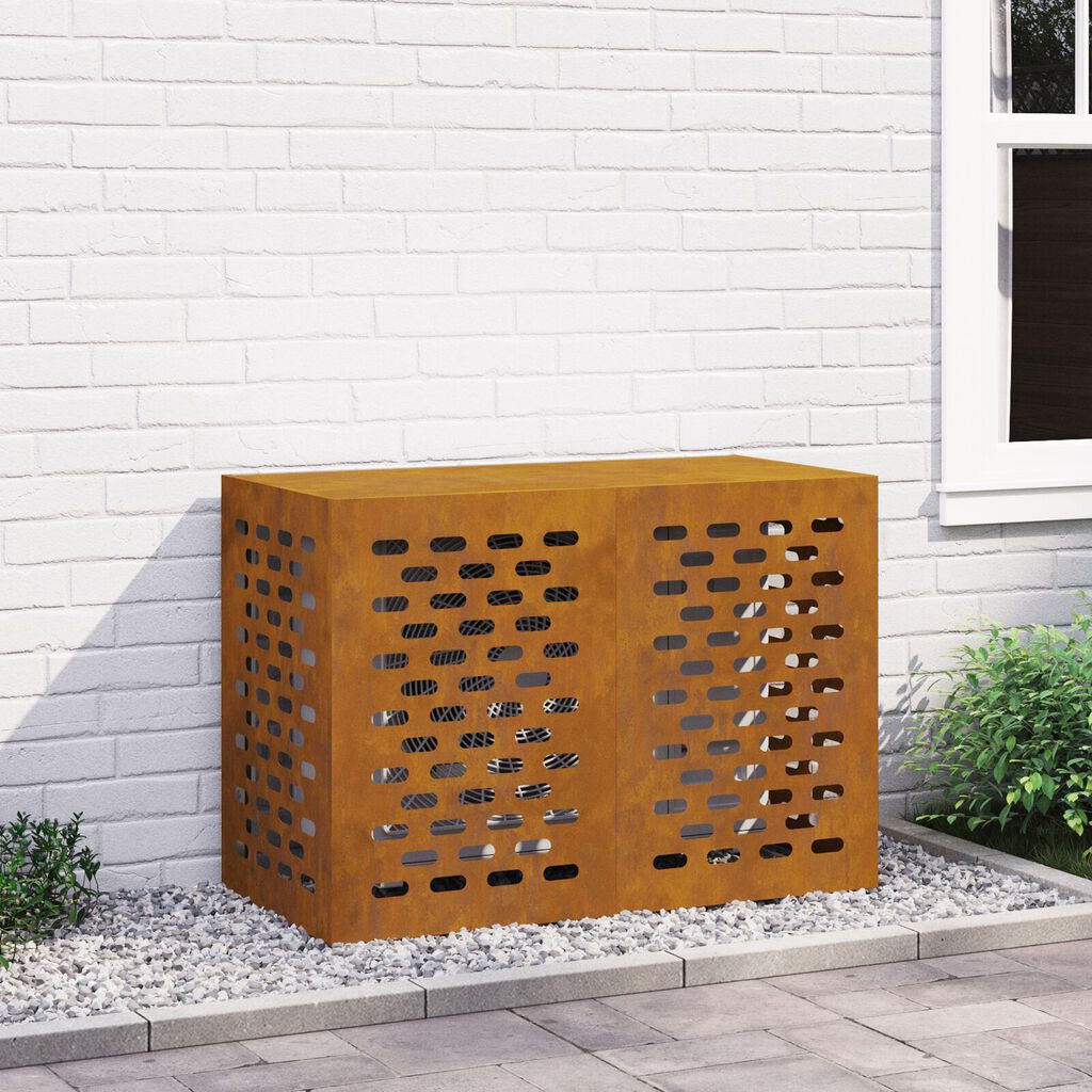 vidaXL Καλύμμα AC 100x50x70 εκ - Ανθεκτικό σε Καιρικές Συνθήκες Ατσάλι