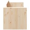 vidaXL Καναπές Κήπου Καφέ 134 x 60 x 62 cm Μασίφ ξύλο πεύκου
