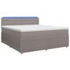 vidaXL &Kappa;&rho;&epsilon;&beta;ά&tau;&iota; box spring &mu;&epsilon; &sigma;&tau;&rho;ώ&mu;&alpha; Taupe 140 x 190 cm Ύ&phi;&alpha;&sigma;&mu;&alpha;