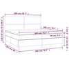 vidaXL &Kappa;&rho;&epsilon;&beta;ά&tau;&iota; Boxspring &mu;&epsilon; &Sigma;&tau;&rho;ώ&mu;&alpha; &Sigma;&kappa;&omicron;ύ&rho;&omicron; &Pi;&rho;ά&sigma;&iota;&nu;&omicron; 200x200&epsilon;&kappa;. &Beta;&epsilon;&lambda;&omicron;ύ&delta;&iota;&nu;&omicron;