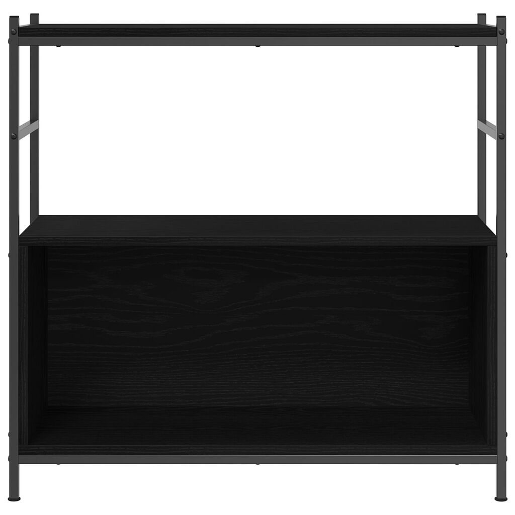 vidaXL Βιβλιοθήκη Μαύρη Δρυς 80x30x78,5 εκ Κατασκευασμένο Ξύλο