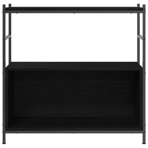 vidaXL Βιβλιοθήκη Μαύρη Δρυς 80x30x78,5 εκ Κατασκευασμένο Ξύλο
