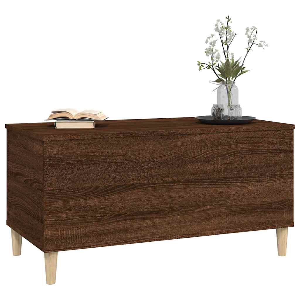 vidaXL Τραπεζάκι Σαλονιού Καφέ Δρυς 90x44,5x45 εκ. Επεξεργασμένο Ξύλο