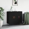vidaXL Ντουλάπι Μαύρο 90 x 34 x 80 εκ. από Επεξεργασμένο Ξύλο