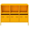 vidaXL Ντουλάπι Μουσταρδί 101,5x39x73,5 εκ. από Χάλυβα Ψυχρής Έλασης