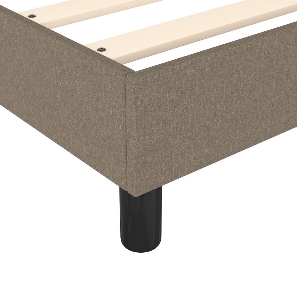 vidaXL Σκελετός Κρεβατιού Χωρίς Στρώμα Taupe 140x200 εκ. Υφασμάτινο