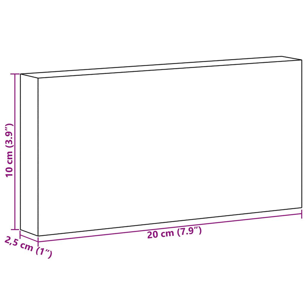 vidaXL Ροζ Πέτρες Αλατιού 10 τεμ 20x10x2,5 εκ, 11,5 κιλά