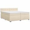 vidaXL &Kappa;&rho;&epsilon;&beta;ά&tau;&iota; box spring &mu;&epsilon; &sigma;&tau;&rho;ώ&mu;&alpha; &Kappa;&rho;&epsilon;&mu; 200 x 200 cm Ύ&phi;&alpha;&sigma;&mu;&alpha;