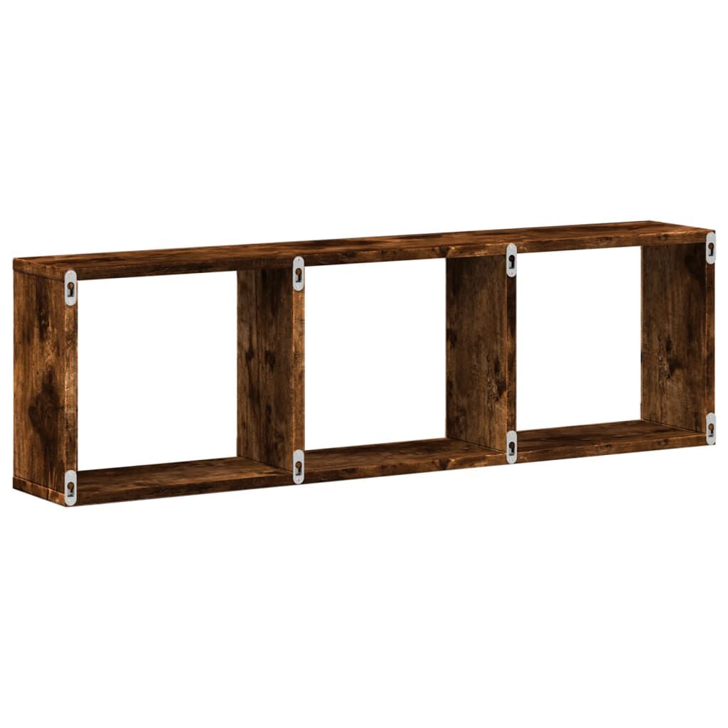 vidaXL Ντουλάπι Τοίχου Καπνιστή Δρυς 100x16x30 εκ. Επεξεργασμένο Ξύλο