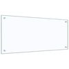 vidaXL Πίσω Πάνελ Κουζίνας 2 pcs Διαφανές 90 x 40 cm σκληρυμένο γυαλί