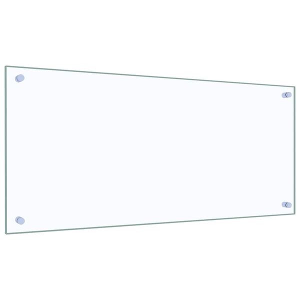 vidaXL Πίσω Πάνελ Κουζίνας 2 pcs Διαφανές 90 x 40 cm σκληρυμένο γυαλί
