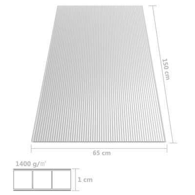 vidaXL Πολυκαρβονικά Φύλλα 2 τεμ. 10 χιλ. 150 x 65 εκ.