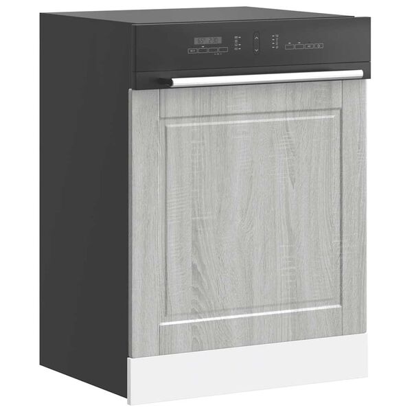 vidaXL Πίνακας πλυντηρίου πιάτων Porto Γκρι Sonoma 60x1,5x67 εκ.