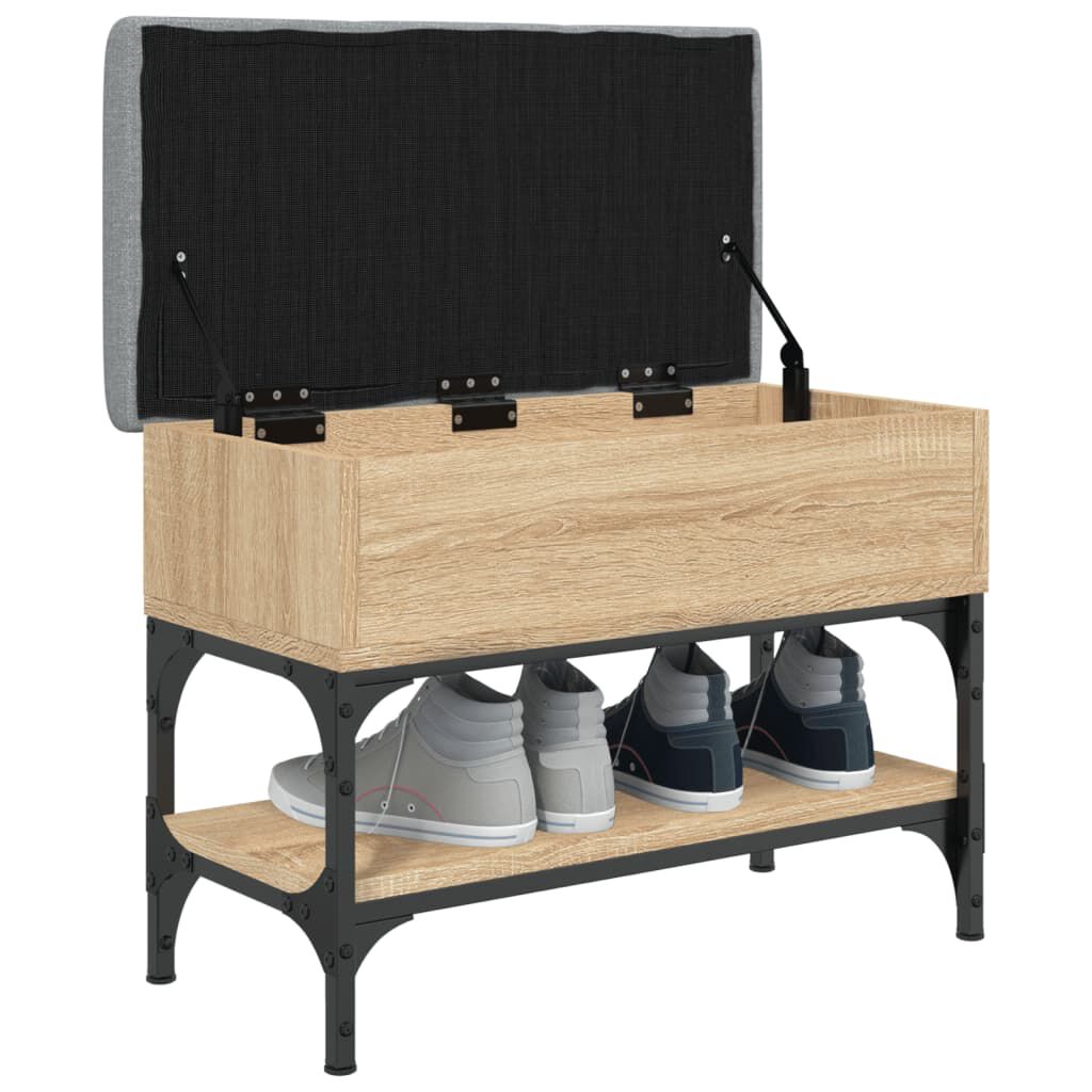 vidaXL Παπουτσοθήκη Sonoma Δρυς 62x32x45 εκ. από Επεξεργασμένο Ξύλο