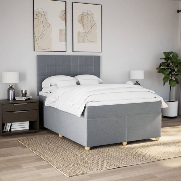 vidaXL &Kappa;&rho;&epsilon;&beta;ά&tau;&iota; Boxspring &mu;&epsilon; &Sigma;&tau;&rho;ώ&mu;&alpha; &Alpha;&nu;&omicron;&iota;&chi;&tau;ό &Gamma;&kappa;&rho;&iota; 140x200 &epsilon;&kappa;. &Upsilon;&phi;&alpha;&sigma;&mu;ά&tau;&iota;&nu;&omicron;