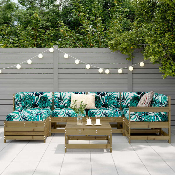 vidaXL &Sigma;&alpha;&lambda;ό&nu;&iota; &Kappa;ή&pi;&omicron;&upsilon; &Sigma;&epsilon;&tau; 7 &Tau;&epsilon;&mu;&alpha;&chi;ί&omega;&nu; &alpha;&pi;ό &Epsilon;&mu;&pi;&omicron;&tau;&iota;&sigma;&mu;έ&nu;&omicron; &Xi;ύ&lambda;&omicron; &Pi;&epsilon;ύ&kappa;&omicron;&upsilon;