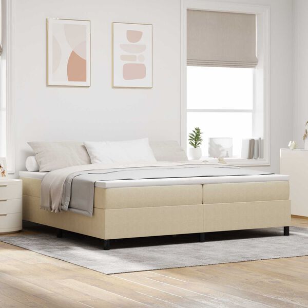 vidaXL Κρεβάτι με ελατήρια Γκρι Πράσινο 200 x 200 cm Βελούδο