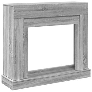vidaXL Πλαίσιο Τζακιού Γκρι Sonoma 100x30x87,5 εκ. από Επεξ. Ξύλο