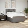 vidaXL &Kappa;&rho;&epsilon;&beta;ά&tau;&iota; Boxspring &mu;&epsilon; &Sigma;&tau;&rho;ώ&mu;&alpha; Taupe 140x200 &epsilon;&kappa;. &Upsilon;&phi;&alpha;&sigma;&mu;ά&tau;&iota;&nu;&omicron;