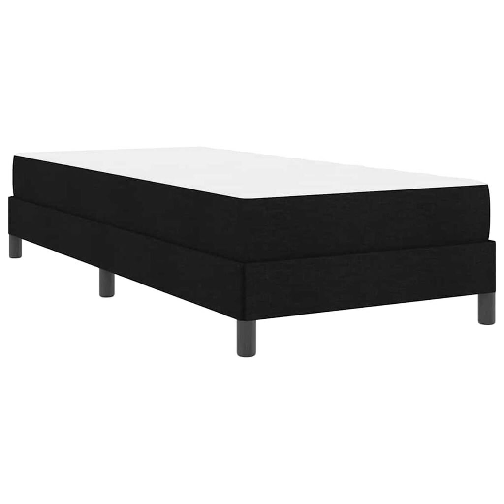 vidaXL Κρεβάτι με ελατήρια με στρώμα Μαύρο 100 x 200 cm ύφασμα