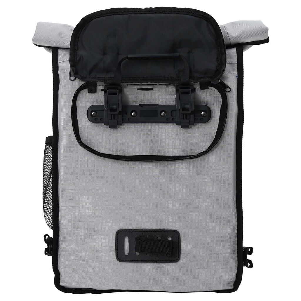 vidaXL Τσάντα Ποδηλάτου για Ράγες 20 L Γκρι 31x13x58 εκ.