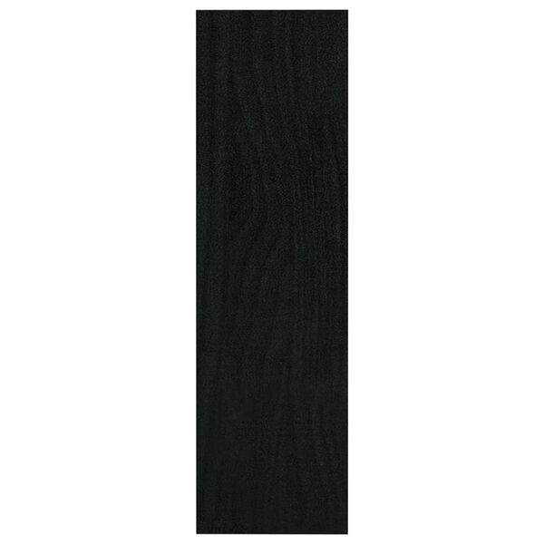 vidaXL Βιβλιοθήκη/Διαχωριστικό Χώρου Μαύρο 100x30x103 εκ. Ξύλο Πεύκου
