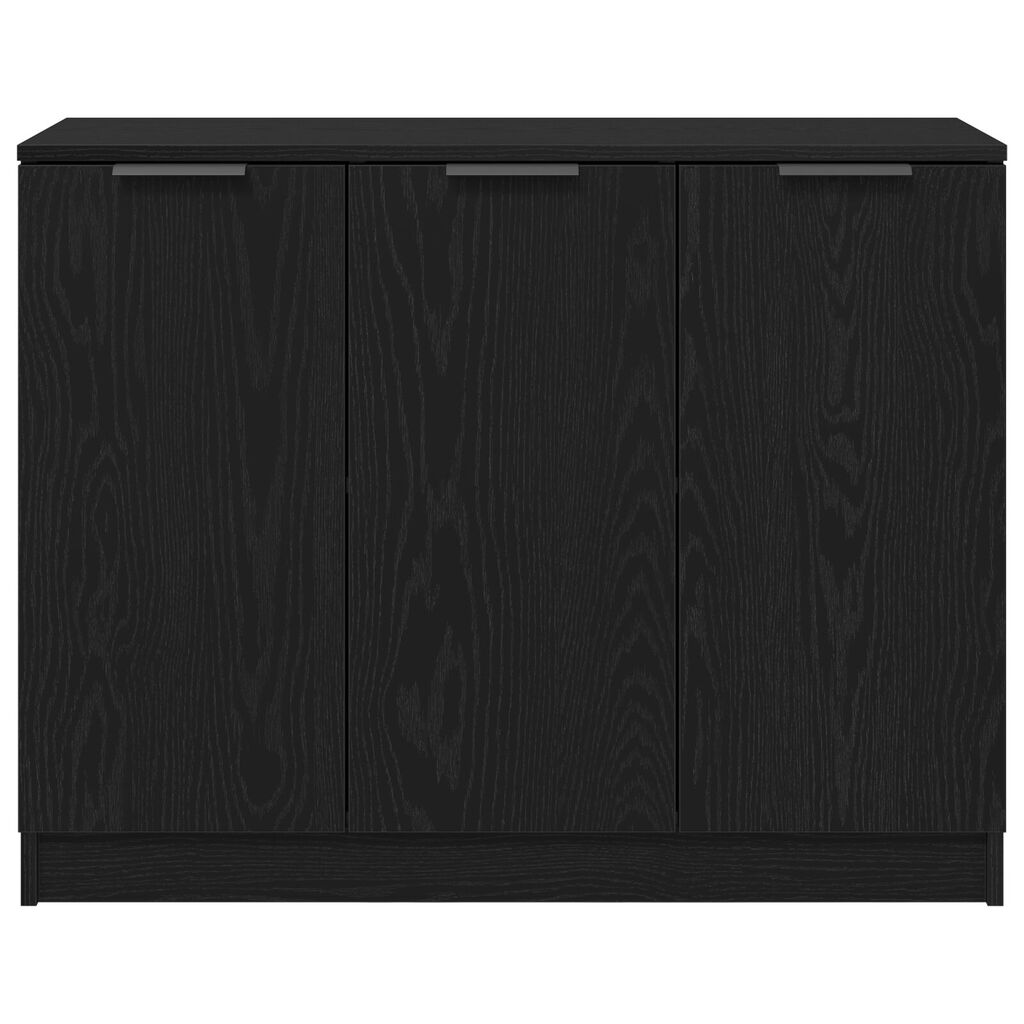 vidaXL Κονσόλα Μαύρο Δρυς 90,5x30x70 εκ. Επεξεργασμένο Ξύλο