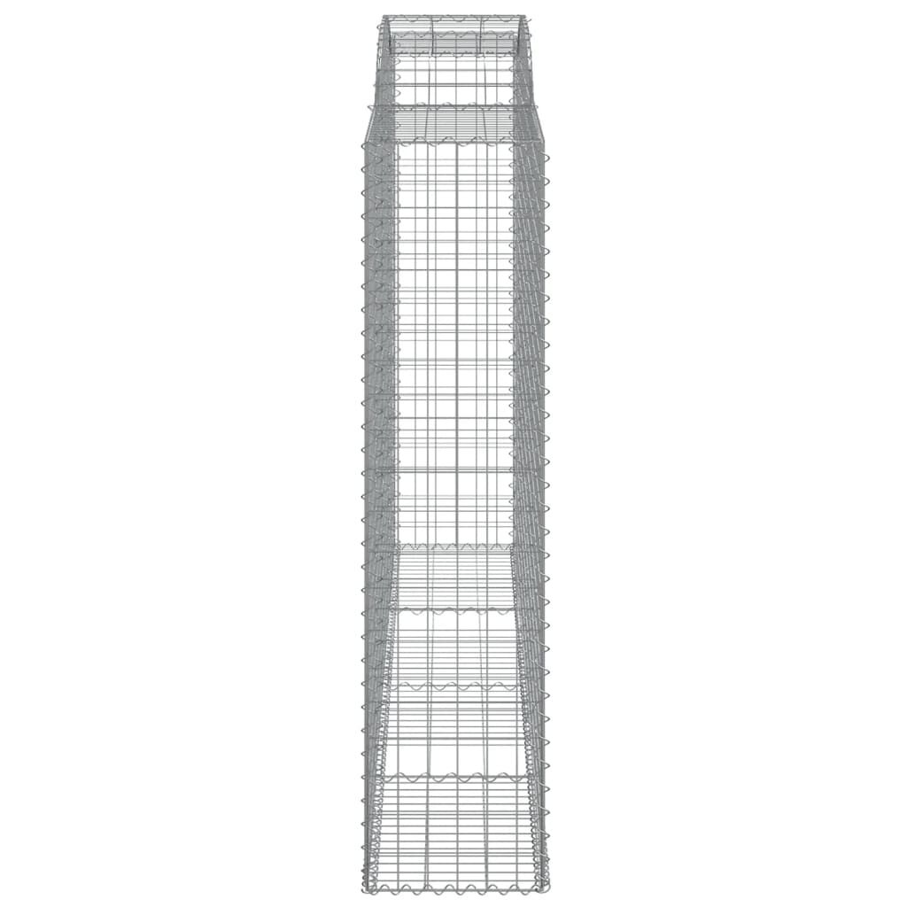 vidaXL Συρματοκιβώτια Τοξωτά 7 τεμ. 300x50x200/220 εκ. Γαλβαν. Ατσάλι