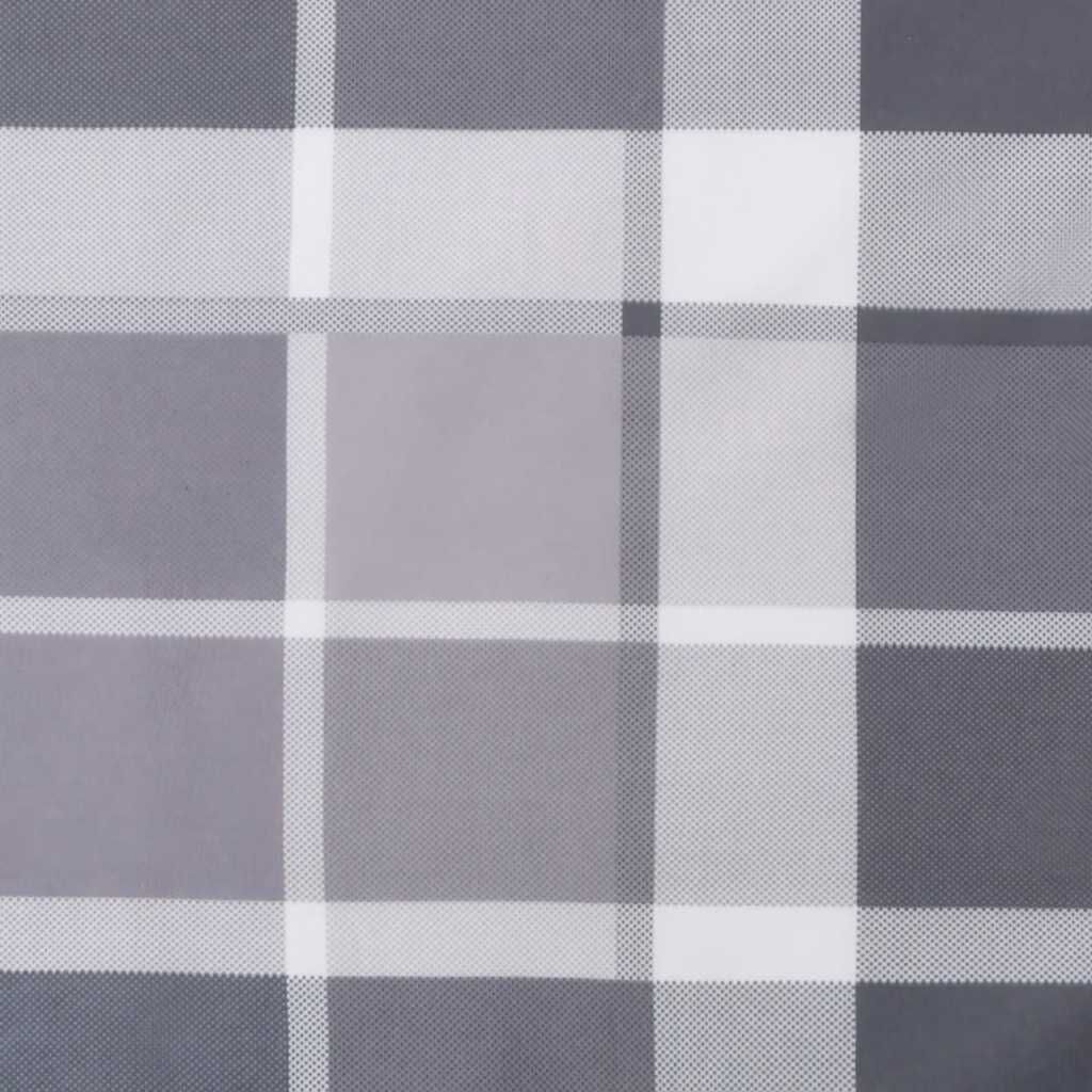 vidaXL Μαξιλάρι Σεζλόνγκ Γκρι Καρό (75+105) x 50 x 4 εκ.