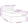vidaXL &Kappa;&rho;&epsilon;&beta;ά&tau;&iota; Boxspring &mu;&epsilon; &Sigma;&tau;&rho;ώ&mu;&alpha; &Sigma;&kappa;&omicron;ύ&rho;&omicron; &Pi;&rho;ά&sigma;&iota;&nu;&omicron; 100x200&epsilon;&kappa;. &Beta;&epsilon;&lambda;&omicron;ύ&delta;&iota;&nu;&omicron;