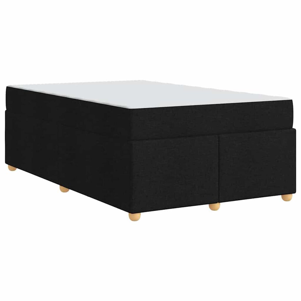 vidaXL Σκελετός Κρεβατιού με στρώμα Μαύρο 120 x 190 cm ύφασμα