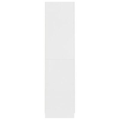 vidaXL Ντουλάπα Λευκή 90 x 52 x 200 εκ. από Μοριοσανίδα