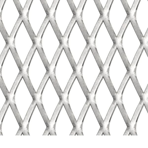 vidaXL Πλέγμα Ανεπτυγμένο 50x50 εκ. / 30x17x2,5 χιλ. Ανοξείδωτο Ατσάλι