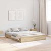 vidaXL Κρεβάτι με αποθηκευτικό χώρο Sonoma Δρυς 150 x 200 cm