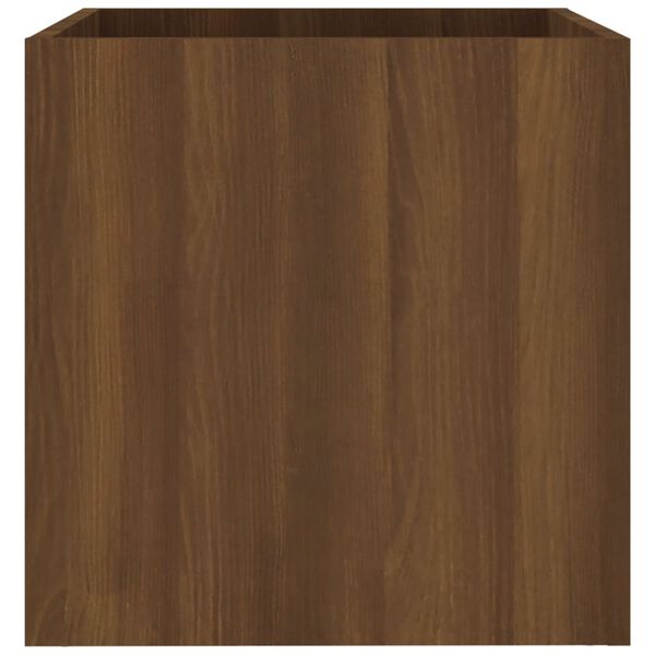 vidaXL Ζαρντινιέρα Καφέ δρυς 40 x 40 x 40 εκ. από Επεξεργασμένο Ξύλο